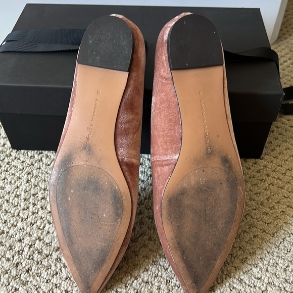 Banana Republic Velvet Tie-Up Flats - Picture 4 of 5